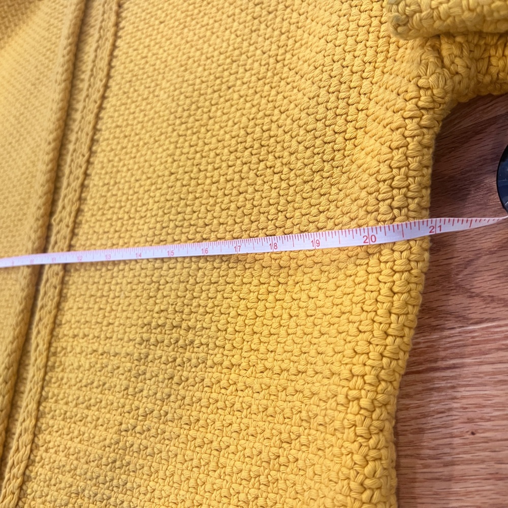 Babaa‎ 100% Spanish Cotton Yellow Knit Sweater Designer - Picture 8 of 12